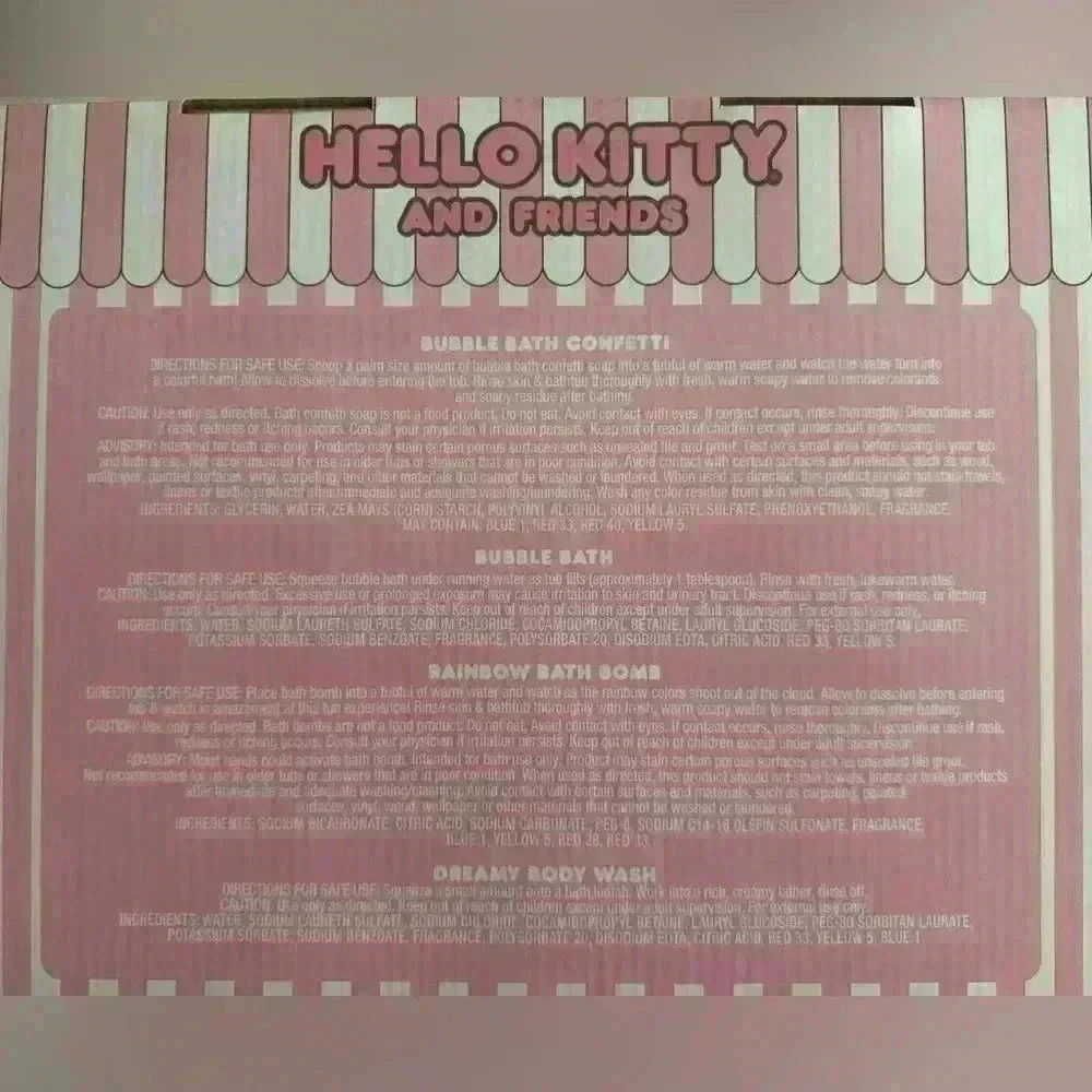 🚫SOLD🚫 Hello Kitty 6-pc Cozy Bath Time Set - Picture 4 of 4